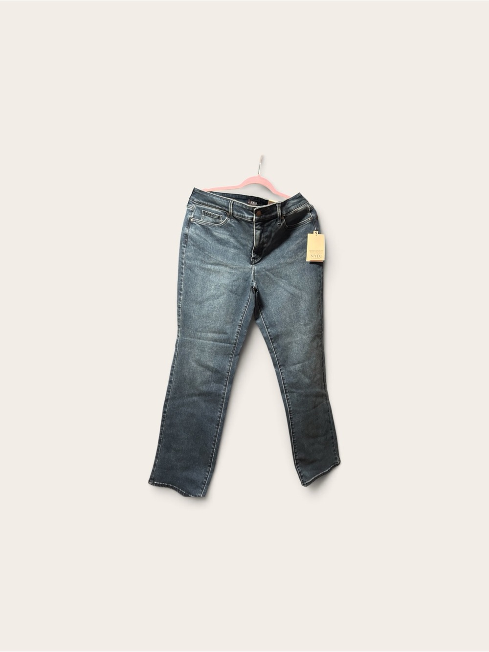 NYDJ Women's Straight-Leg Jeans in Faded Blue Wash Marilyn